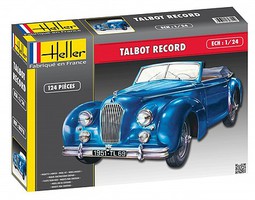 Heller 1950 Talbot Lago Record Convertible Car Plastic Model Car Kit 1/24 Scale #80711