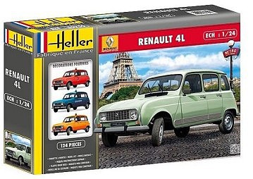 Heller Renault 4TL/GTL 4-Door Plastic Model Car Kit 1/24 Scale #80759