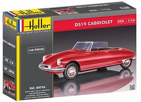 DS19 Convertible Car Plastic Model Car Kit 1/16 Scale #80796
