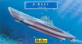 Heller U-Boat VII C Plastic Model Military Ship Kit 1/400 Scale #81002