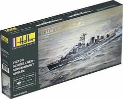Heller Victor Schoelcher Commandant Riviere French Frigate Military Ship Kit 1/400 Scale #81015