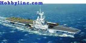 Heller Charles De Gaulle French Aircraft Carrier Plastic Model Military Ship 1/400 Scale #81072