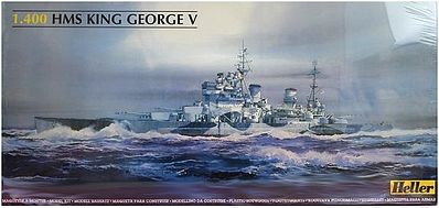 Heller HMS King George V British Battleship Plastic Model Military Ship Kit 1/400 Scale #81088