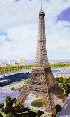 Heller Eiffel Tower Plastic Model Diorama 1/650 Scale #81201