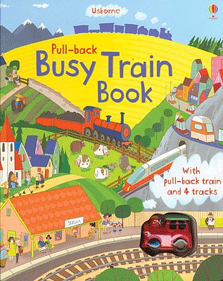 Heimburger Pull-Back Busy Train Book Board Book Model Railroading Book #224