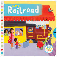 Heimburger Busy Railroad Board Book, 10 Pages Model Railroading Book #267