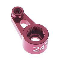 HOT-RACING Aluminum Servo Horn 24T 1/16 Traxxas Red HOT-RACING Aluminum Servo Horn 24T 1/16 Traxxas Red