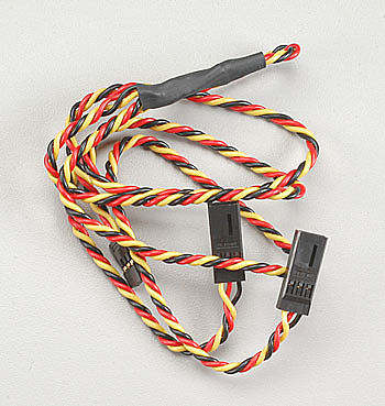Hitec 24 Hvy Gge Twisted Wire Y Harness w/Pins