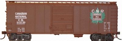 Herpa 40 Boxcar Canadian National Serves All Canada HO Scale Model Train Freight Car #12003