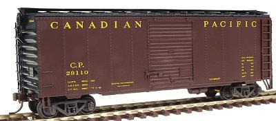 Herpa 40 Through Baggage Car Canadian Pacific HO Scale Model Train Freight Car #12016
