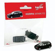 Minikit Volkswagen Polo 2-Door - Kit - Black HO Scale Model Railroad Vehicle #12140