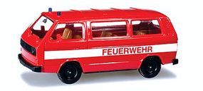 Minikit Emergency VolkswagenT 3 Van - Kit Fire Dept HO Scale Model Railroad Vehicle #12591