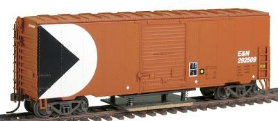 Herpa 40 Boxcar w/Track Cleaner - Esquimalt & Nanaimo (red) HO Scale Model Train Freight Car #13130