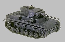 Herpa Panzer III Tank w/Short Gun (Re-Issue) HO Scale Model Railroad Vehicle #174