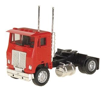 Herpa White Road Commander Cabover Tractor w/Single Axle HO Scale Model Railroad Vehicle #25236