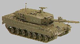Herpa Leopard 2A1 Battle Tank HO Scale Model Railroad Vehicle #329