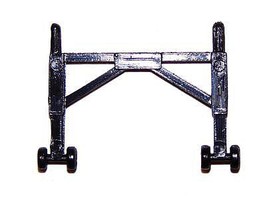 Herpa Trlr Stnds w/Wheels 5/ HO-Scale (5) Herpa Trlr Stnds w/Wheels 5/ HO-Scale (5)