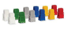 Herpa Gas Cylinders in Rack Assembled 2 Each of 6 Colors pkg(12)