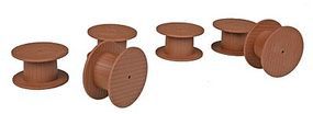 Herpa Wooden Cable Spools pkg(6) Model Railroad Scratch Supply #5438