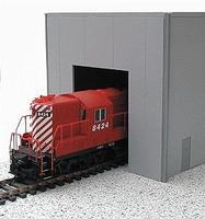 Herpa Single-Bay Modern Warehouse (Plastic Kit) Grey HO Scale Model Railroad Building #6323