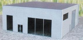 Herpa Dealership (Plastic Kit) Gray HO Scale Model Railroad Building #6327