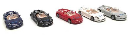 Herpa Convertible Roadster (1) Colors Vary HO Scale Model Railroad Vehicle #64017