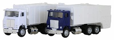 Herpa White Road Commander Garbage Truck Various Colors HO Scale Model Railroad Vehicle #6446