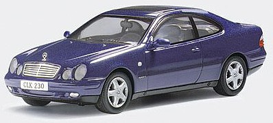 Herpa Mercedes Clk (blue) Diecast Model Car 1/43 Scale #70492