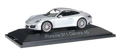 Herpa Porsche 911 Coupe silver - 1/43 Scale