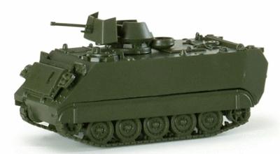 Herpa US/NATO M113A Armored Personnel Carrier with Cannon HO Scale Model Railroad Vehicle #741446
