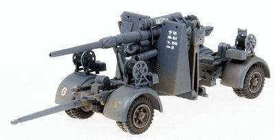 Herpa German Army WWII 88mm Anti-Aircraft/Anti-Tank Gun HO Scale Model Railroad Vehicle #741583