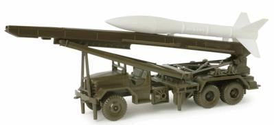 Herpa MGR-1 Honest John Missile on M289 HO Scale Model Railroad Vehicle #743211