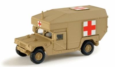Herpa HUMMVEE 547 Ambulance (tan) HO Scale Model Railroad Vehicle #743235