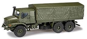 Herpa Mercedes Zetros Armored Truck 6x6 German Army (olive) HO Scale Model Railroad Vehicle #744416 Herpa Mercedes Zetros Armored Truck 6x6 German Army (olive) HO Scale Model Railroad Vehicle #744416