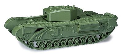 Herpa Churchill Type Mk IV Infantry Tank HO Scale Model Railroad Vehicle #744430