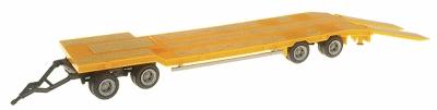 Herpa Goldhofer TU 4-Axle Drop Deck Trailer w/Ramps HO Scale Model Railroad Vehicle #76142