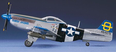 Hasegawa P-51D Mustang Plastic Model Airplane Kit 1/72 Scale #01455