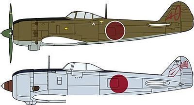 Hasegawa KI144-II Shoki & KI84 Hayate 104th LTD Plastic Model Airplane Kit 1/72 Scale #02057