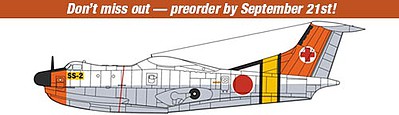 Hasegawa Shinmeiwa SS-2 Rescue Seaplane Plastic Model Airplane Kit 1/72 Scale #02260