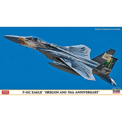 Hasegawa F-15C Eagle Oregon Air National 75th Ann. Plastic Model Airplane Kit 1/72 Scale #02268