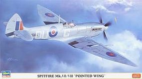 Hasegawa Spitfire Mk VII Pointed Wing LTD Plastic Model Airplane Kit 1/48 Scale #07321 Hasegawa Spitfire Mk VII Pointed Wing LTD Plastic Model Airplane Kit 1/48 Scale #07321