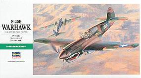 P40E Warhawk US Fighter Plastic Model Airplane Kit 1/48 Scale #09086