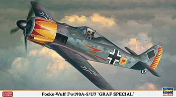 Hasegawa Focke Wulf Fw190A5/ U7 Graf Special Luftwaffe Plastic Model Airplane Kit 1/48 Scale #09976
