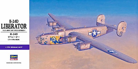 Hasegawa B24D Liberator USAF Bomber Plastic Model Airplane Kit 1/72 Scale #1558