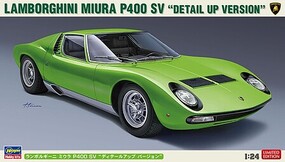 Hasegawa Lamborghini Miura P400 SV Detail Up Version Sports Car Plastic Model Car Kit 1/24 #20439