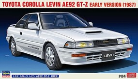 Hasegawa Toyota Corolla Levin AE92 GT-Z Plastic Model Car Vehicle Kit 1/24 Scale #20596