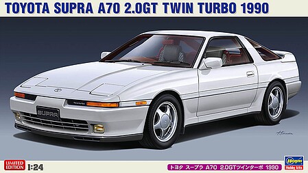 Hasegawa Toyota Supra A70 2.0 GT Twin Turbo Plastic Model Car Vehicle Kit 1/24 Scale #20600