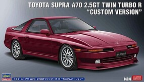 Hasegawa Toyota Supra A70 2.5GT Twin Turbo R Custom Plastic Model Car Vehicle Kit 1/24 Scale #20645