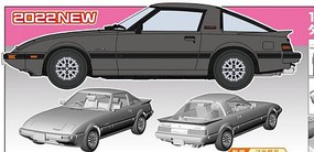 Hasegawa 1983 Mazda Savanna RX7 Late Version Turbo GT Car Plastic Model Car Vehicle Kit 1/24 #21152