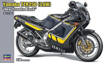 Hasegawa Yamaha TZR250 New Yamaha Black Plastic Model Motorcycle Kit 1/12 Scale #21743